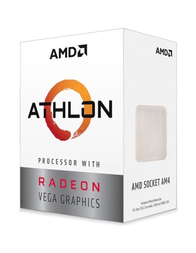 Procesador Amd Am4 Athlon 3000g 4mb Cache, 35w, 2core, Radeon Vega Graphics