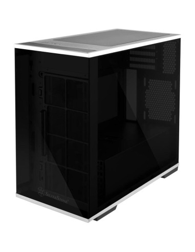 Caja Pc Silverstone Sst-ld01b Lucid Mini Tower Micro Atx, Tempered Glass