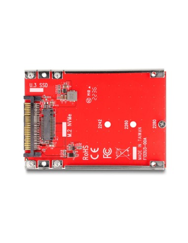 Delock 64228 Convertidor De 2.5" U.3 Sff-8639 A Ranura M Nvme M.2 - 7 Mm