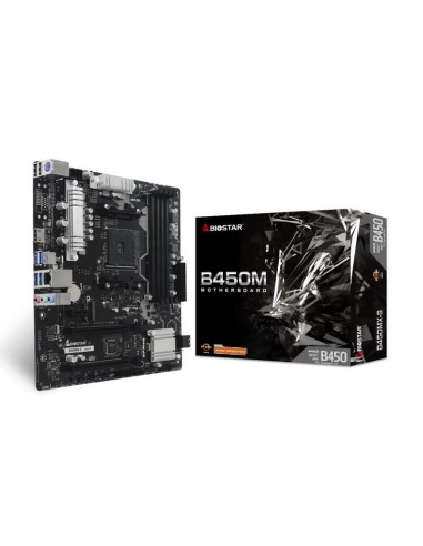 Placa Base Biostar B450mx-s B450,am4,matx,amd,4xddr4,4xsata3