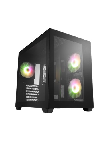 Caja Pc Atx Fsp Cmt380 3 Argb Fan Black