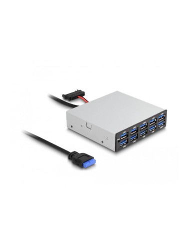 Delock 64208 Panel Frontal De 3.5" Usb 5 Gbps 10 X Usb Tipo-a