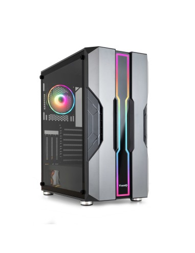 Tooq Nightcity Caja Semitorre Gaming Eatx/atx/micro-atx/mini-itx - Panel Lateral Cristal Templado - Tamaño Disco