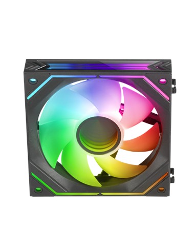 Ventilador Interno Arg Dinamico Mars Gaming Mf-linkfinity Black Modulares Pwm 120mm 360º Ventilador Y Marco Iluminado Argb