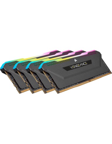 Memoria Ram Corsair Ddr4 32gb 4x8gb 3200mhz Dimm Cl16 Vengeance Rgb Pro Sl Black 1.35v Xmp 2.0