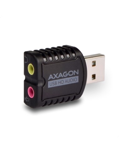 Axagon Ada-17, Usb2.0 Mini Adaptador De Audio Estéreo Hq 24bit 96khz