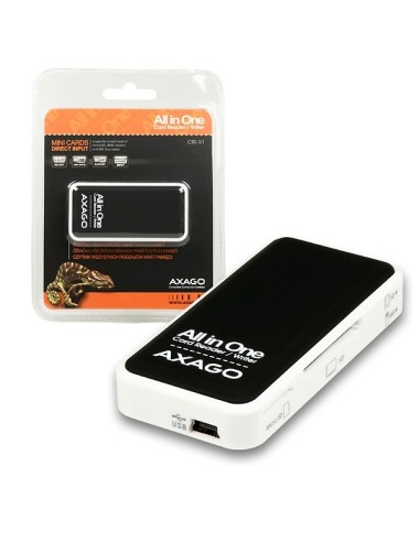 Axagon Cre-x1, Lector Mini Externo Usb 2.0 5 Ranuras Todo En Uno