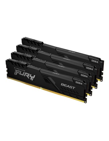 Memoria Kingston Fury Beast 64 Gb (4 X 16 Gb) Ddr4 3200 Mhz Cl16 Kf432c16bbk4/64