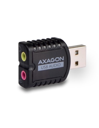 Axagon Ada-10 - Tarjeta De Sonido Usb Externa, Adaptador De Audio Estéreo Mini