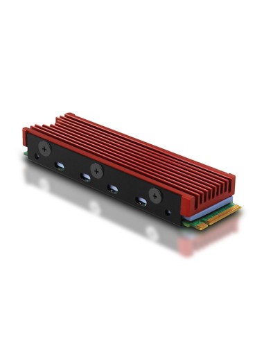 Axagon Clr-m2 Disipador Térmico/radiador Para Ssd M2 Negro, Rojo