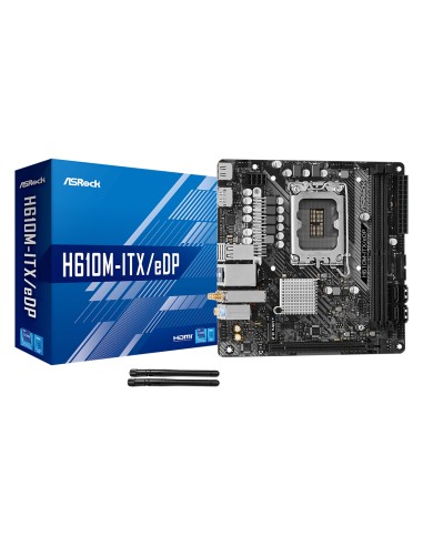 Placa Base Asrock H610m-itx/edp, Intel H610 Socket 1700, Ddr4