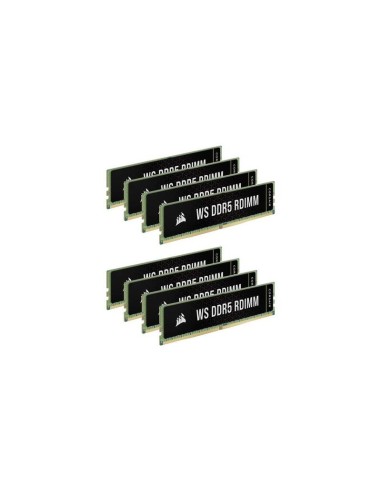 Memoria  Corsair 256 Gb Ddr5-5600 Ecc (8x 32 Gb) Octo Kit, Ram Negro, Cma256gx5m8b5600c40, Ws, Intel Xmp Cma256gx5m8b5600c40