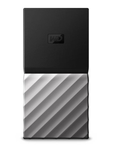 Disco Externo Ssd Western Digital 2tb My Passport, Usb Tipo C, 3.0 (3.1 Gen 1), 540 Mb/s, Negro, Plata