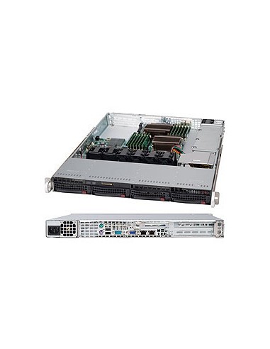 Supermicro Superchassis 815tqc-605wb Negro 600 W