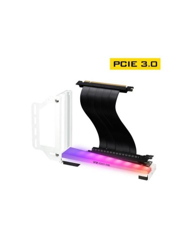 Soporte Tarjeta Grafica Vertical Blanco  Argb/ 20cm Pcie 3.0