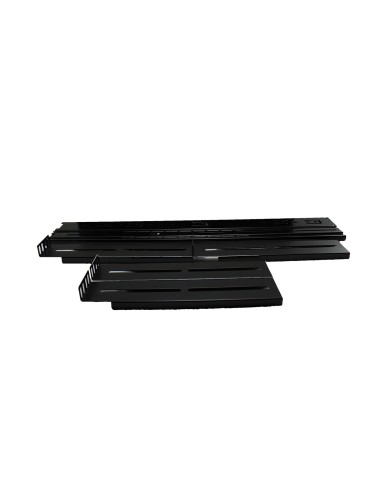 Kit De Railes Unykach 52094 Para Caja Rack De 2u A 4u Material Acero Pintado Negro Sistema Telescopico