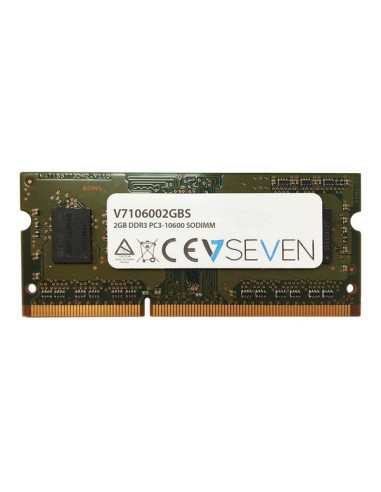 Memoria Ram V7 2gb Ddr3 Pc3-10600 - 1333mhz So Dimm Notebook - V7106002gbs