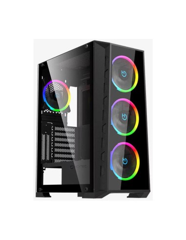 Caja Gaming Semitorre Hiditec Mh12 Glass