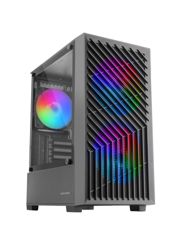 Caja Microatx Mc-vortex Negro Mars Gaming Bahías Int:1x3'5,2x2'5/ 1xusb3.0/ 2xusb2.0/ Audio In/out/ Sistema De Gestión De C...