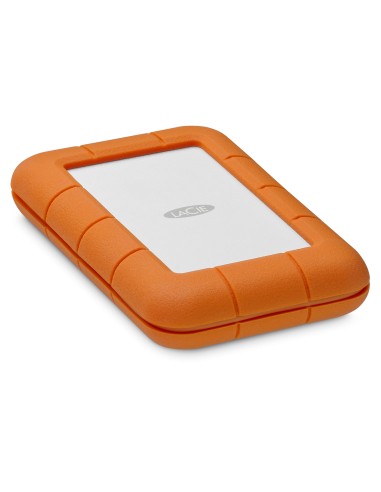 Disco Externo Hdd Lacie Rugged Secure 2000 Gb Naranja, Blanco