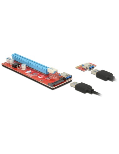 Delock 41423 Tarjeta  Pci Express X1   X16 Con Cable Usb 60cm