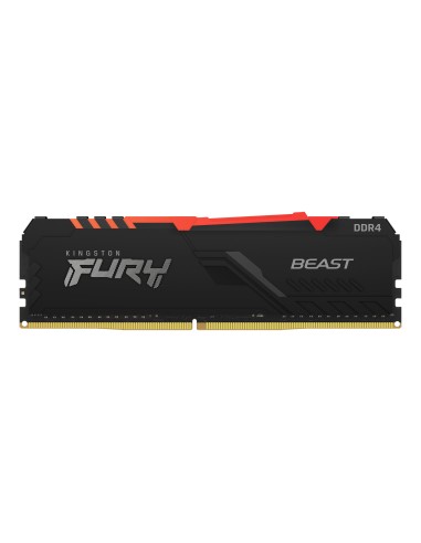 Memoria Ram Kingston Fury Beast Rgb 8gb Ddr4 3200mhz 1.35v Cl16 Dimm