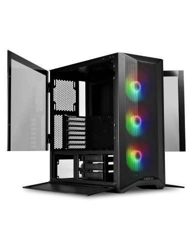 Caja Pc Lian Li Ii Mesh C Rgb Midi Tower, Vidrio Templado - Negro