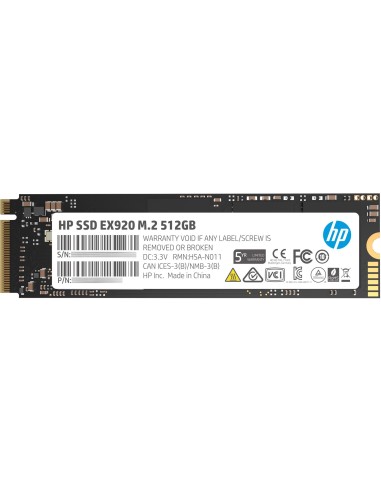 Disco Ssd Hp Ex920 512gb M.2 Pcie Gen3 X4 Nvme 3200/1600 Mb/s