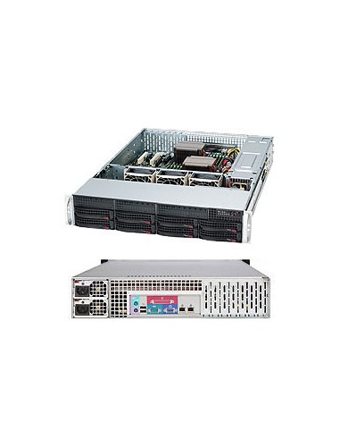 Supermicro Chassis Black 2u Sc825tqc Sas3 Lp Chassis W/ Redundant Psu 1000w Pws