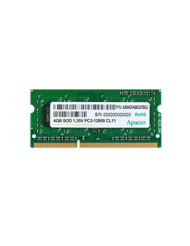 Memoria Ram Apacer 4gb Ddr3 1600mhz 1.35v Sodimm