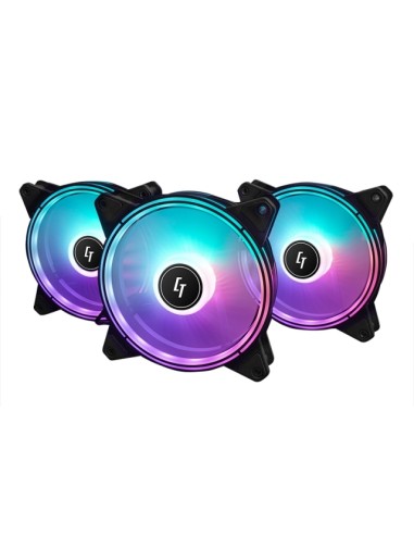 Ventilador Chieftec Rgb Nf-3012-rgb, 120x120x25 Mm, Con Conector De 3 Pines / 4 Pines