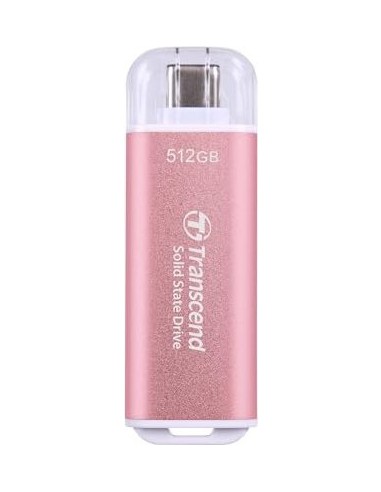 Transcend Esd300p Ssd 512 Gb Externo Usb 3.2 Gen 2x1 (usb-c Conector) Rosa Ts512gesd300p