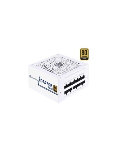 Fuente De Alimentación Silverstone Sst-da750r-gma-www  Para Pc Blanca, 1x Atx3.0 De 12 Pines, 4x Pcie, Gestión De Cables, 7...