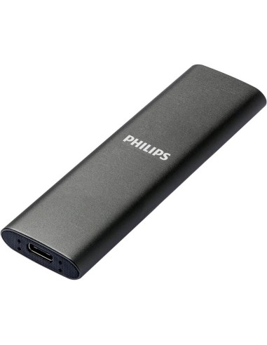 Disco M.2 Externo Philips 1tb Usb-c/usb3.0 540mb Ultra Slim Gris