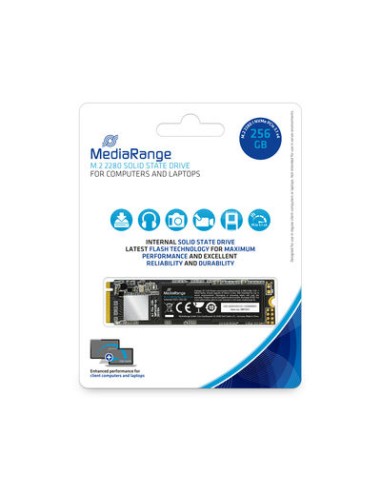 Mediarange Intern.m.2 Ssd 2280 Nvme Pcie Tlc Nand 256 Gb