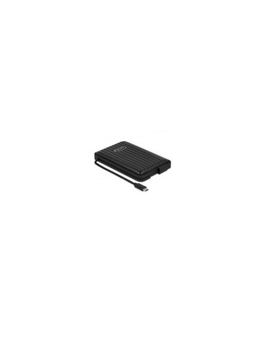 Carcasa Externa Delock Para Hdd / Ssd Sata De 2,5? Con Usb Type-c - Ip66, Carcasa De Unidad Negra 42625