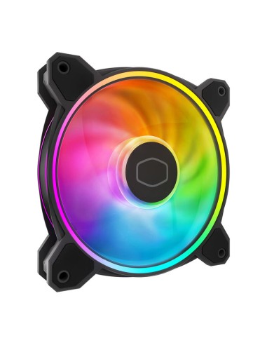 Ventilador  Cooler Master Masterfan Mf120 Halo2, De Caja Negro, Ventilador único, Sin Controlador Rgb Mfl-b2dn-21np2-r2