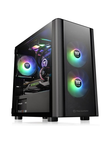 Caja Pc Thermaltake V150 Tg Micro Torre Negro