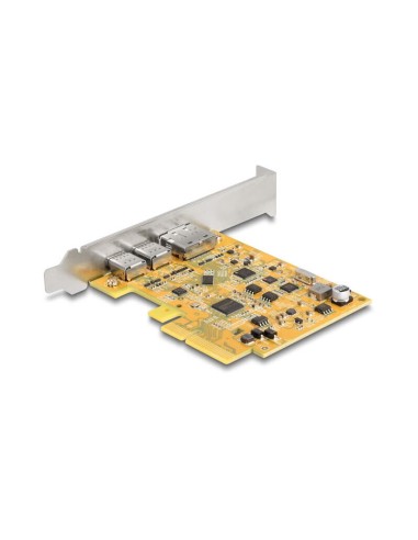 Delock 90161 Tarjeta Pci Express X4 A 1 X Usb Type-c 10 Gbps Externo Hembra + 1 X Usb Type-c 10 Gbps Externo (modo Dp Alt...