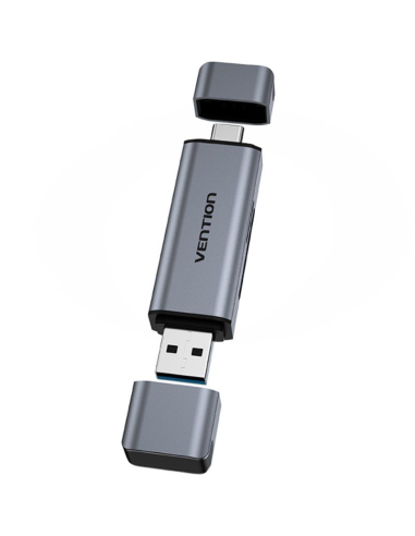 Lector De Tarjetas Externo Vention Cllh0 Usb 3.0 Usb Tipo-c