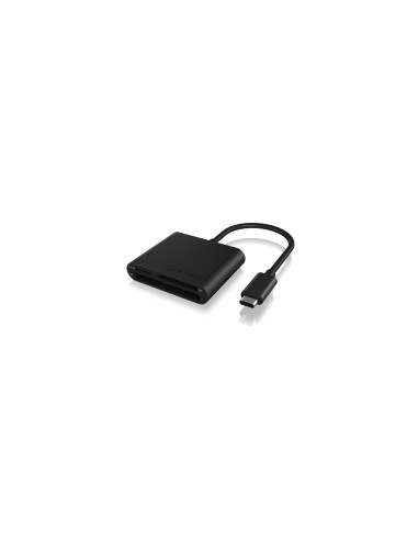 Lector De Tarjetas Externo Raidsonic Ib-cr301-c3, Cf,microsd (transflash),microsdhc,microsdxc,sd,sdhc,sdxc, Negro, 5000 Mbit/...