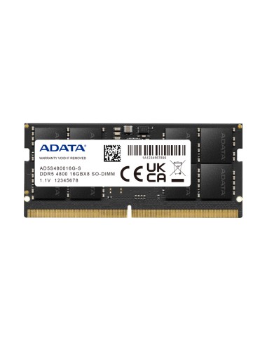 Memoria Adata Ad5s480016g-s So Dimm 16gb 4800mhz Ddr5