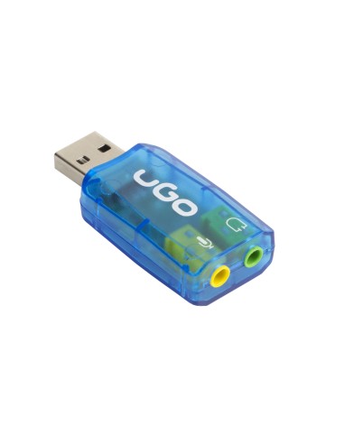 Ugo tarjeta De Sonido Externa Ukd-1085 Usb  5.1 Entradas De Microfono Y Auriculares