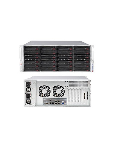 Supermicro Chassis Black 4u Sc846b W/ Sas3 Single Exp 1200w Pws