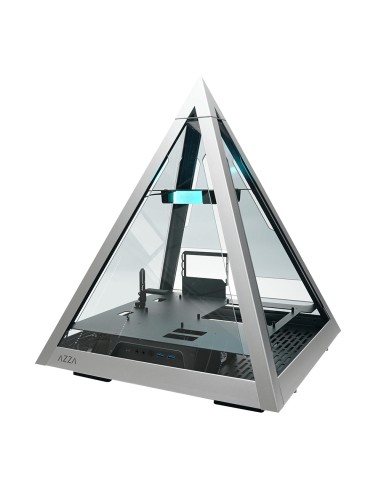 Caja Pc Azza Pyramid 804l Gris / Transparente