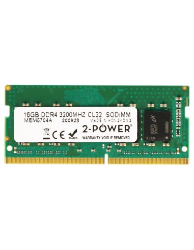 2-power Memoria Sodimm 16gb Ddr4 3200mhz Cl22 Sodimm Mem5704a