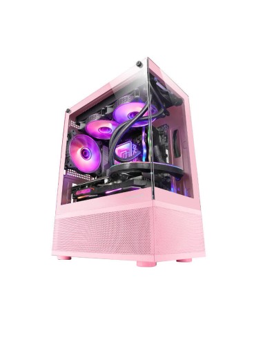 Caja Microatx Mc-se Rosa Mars Gaming Int:2x3'5,3x2'5/1xusb3.0/2xusb2.0/ Audio In/out/ Sistema De Gestión De Cableado Inter...