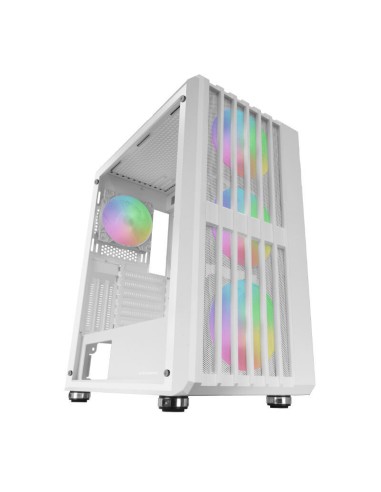 Caja Semitorre Atx Mc-vault Argb Blanco Mars Gaming Bahías Int:2x3'5, 3x2'5/ 1xusb3.0/ 2xusb2.0/ Audio In/out/ Sistema De ...