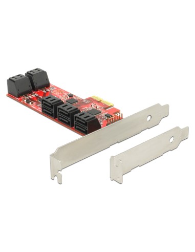 Delock 89384 Tarjeta Pci Express -  10x Sata Iii Int + Low Profile