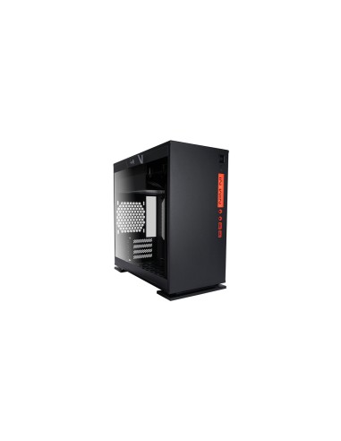 Caja Pc In Win Torre Micro Atx C 301 Negro Detalle Frontal Rojo/lateral Cristal Templado 3mm 1acfai--000050